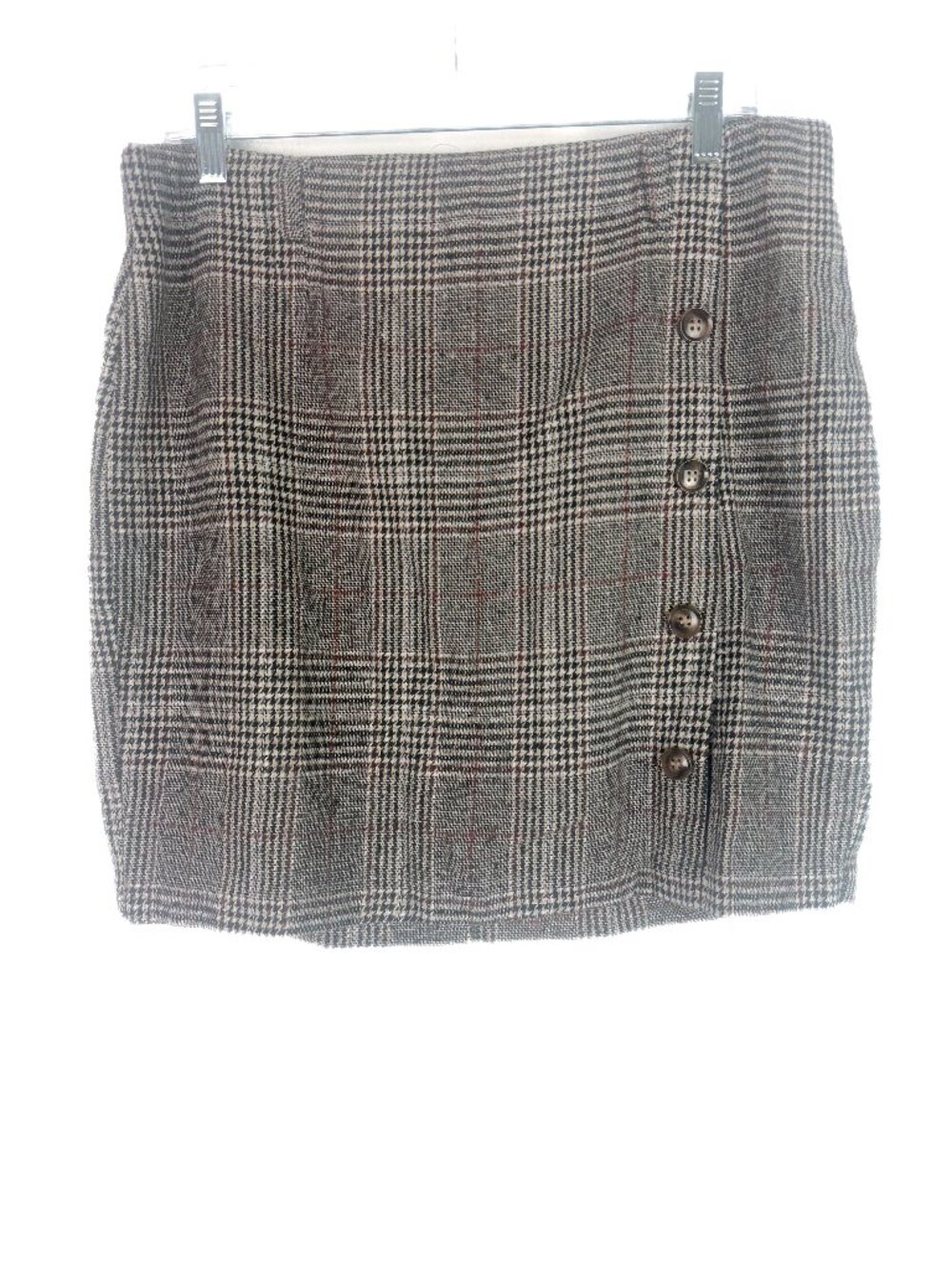 NWT Cupshe Plaid Button Mini Skirt Size XL NEW - Picture 2 of 8